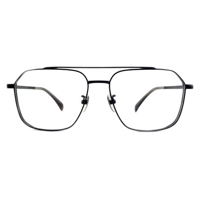 Harga yang bagus TF3366 Square Titanium Optical Frame Medium Size Unisex Eyewear Aksesoris on line
