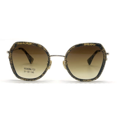 Harga yang bagus BS002M Kacamata logam asetat dengan bentuk mata poligonal on line