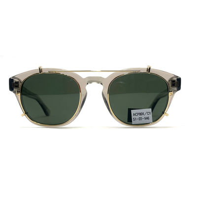 ACP001 Kacamata Matahari Kerangka Asetat Bergaya 146 Mm Kuil 100% Perlindungan UV