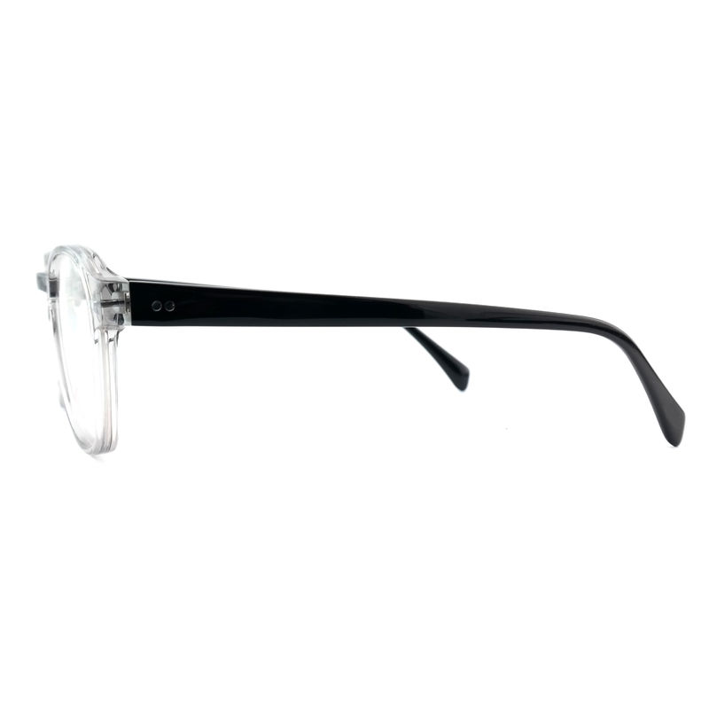 FP2616 Frame Optik Acetate Trendy Unisex Full Rim Round Warna Disesuaikan