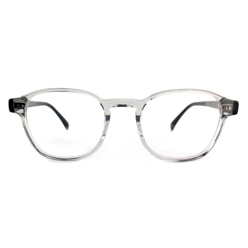 FP2616 Frame Optik Acetate Trendy Unisex Full Rim Round Warna Disesuaikan