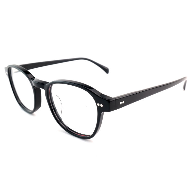FP2616 Frame Optik Acetate Trendy Unisex Full Rim Round Warna Disesuaikan
