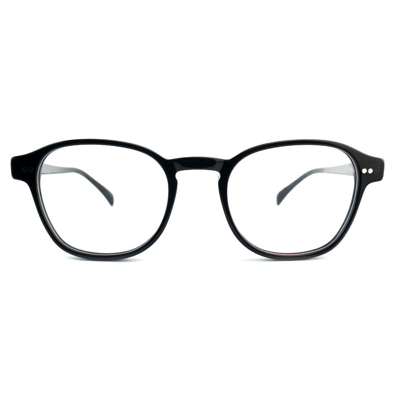 FP2616 Frame Optik Acetate Trendy Unisex Full Rim Round Warna Disesuaikan