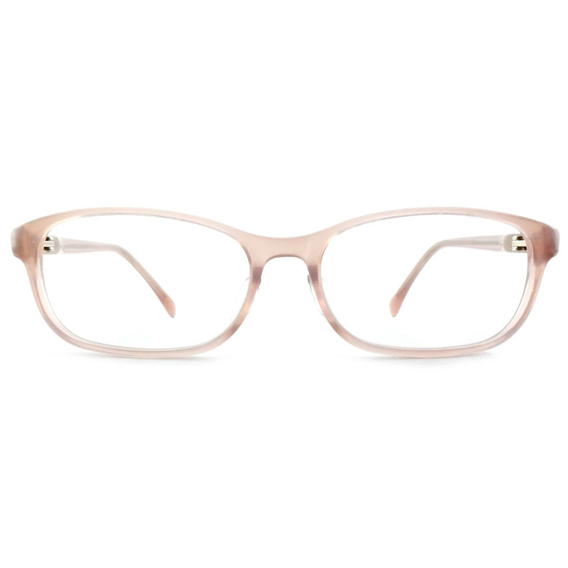 FP2619 Stylish Acetate Optical Frame Full Rim Dekorasi persegi panjang Untuk Kacamata