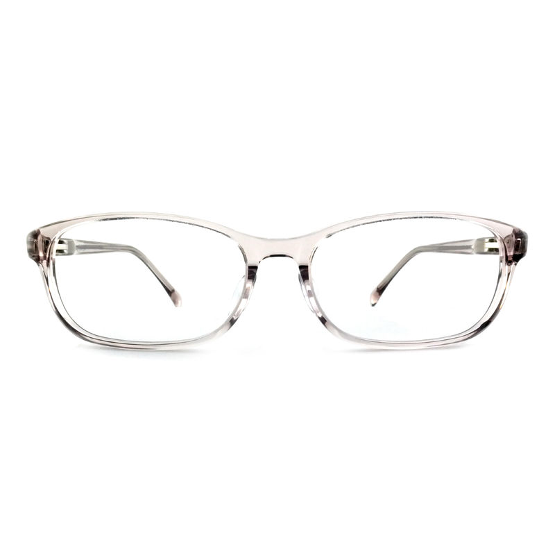 FP2619 Stylish Acetate Optical Frame Full Rim Dekorasi persegi panjang Untuk Kacamata