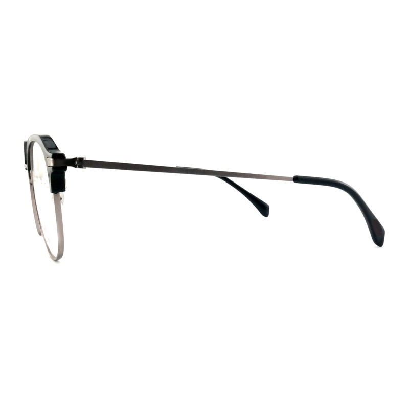 FP2713 Kacamata Metal Acetate Bulat Vintage Unisex Kacamata Ringan