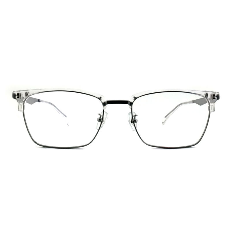 FP2648 Kacamata Klasik Asetat Logam Vintage Square Unisex Frame Kacamata