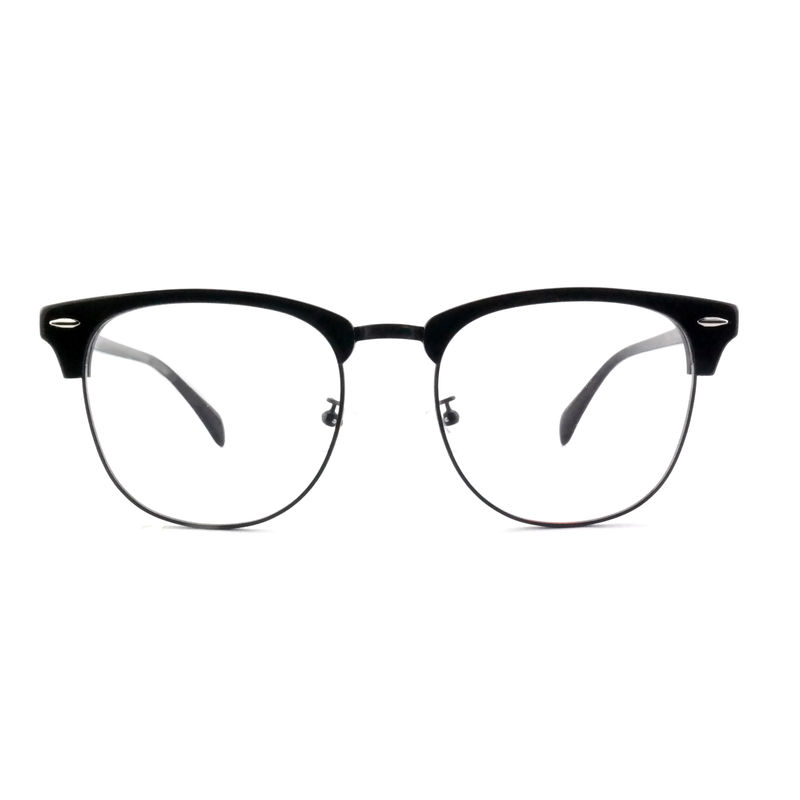 FP2648 Kacamata Klasik Asetat Logam Vintage Square Unisex Frame Kacamata