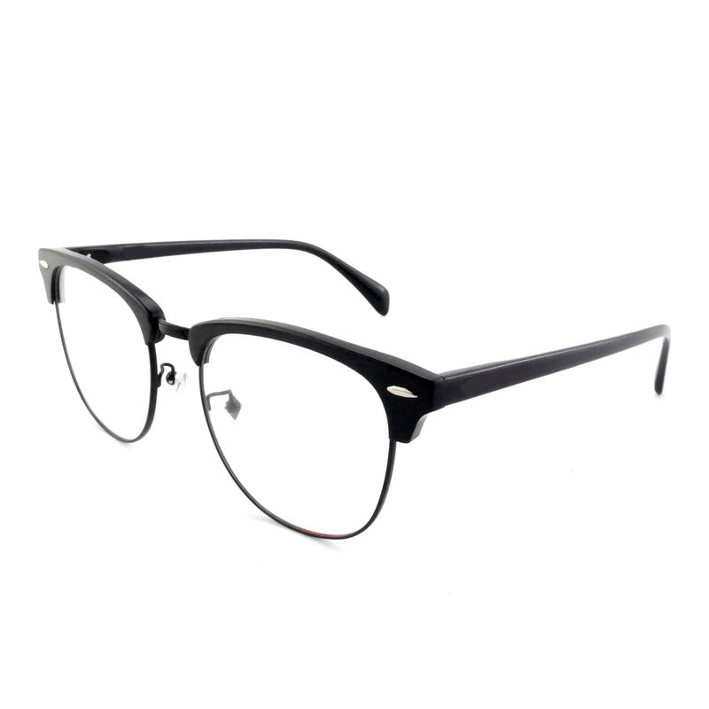 FP2648 Kacamata Klasik Asetat Logam Vintage Square Unisex Frame Kacamata