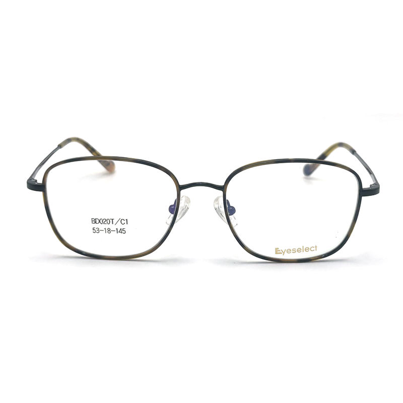 BD020T Vintage Style Square Acetate Metal Frame untuk tampilan yang canggih