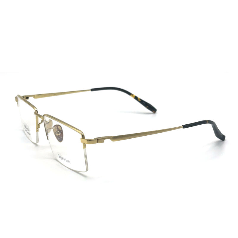 TD038 Kerangka Titanium Semi-Rimless untuk Pria - Keseimbangan Gaya dan Fungsi yang Sempurna
