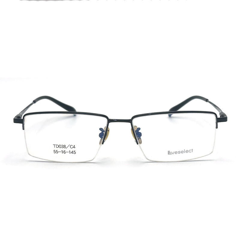 TD038 Kerangka Titanium Semi-Rimless untuk Pria - Keseimbangan Gaya dan Fungsi yang Sempurna