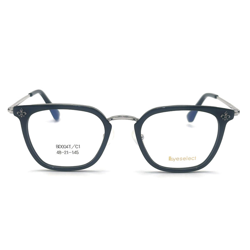 BD004T Gaya Vintage Acetate Metal Frame untuk Pria - Kacamata Bergaya