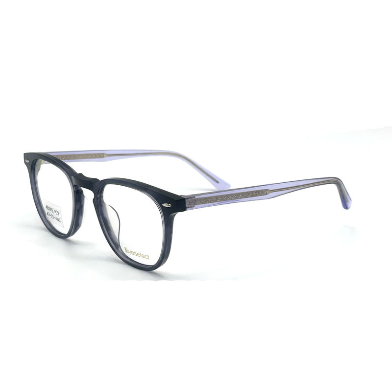 AD015 Kerangka optik asetat bulat dengan fitur khusus untuk tampilan maju mode