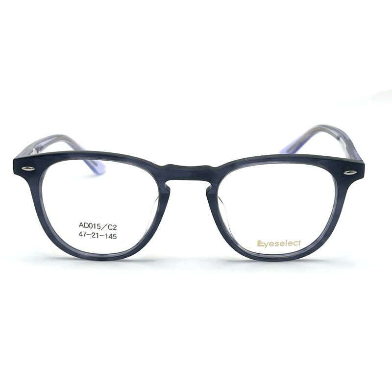 AD015 Kerangka optik asetat bulat dengan fitur khusus untuk tampilan maju mode