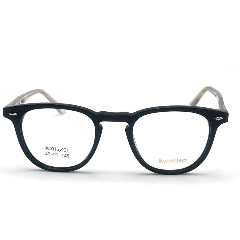 AD015 Kerangka optik asetat bulat dengan fitur khusus untuk tampilan maju mode