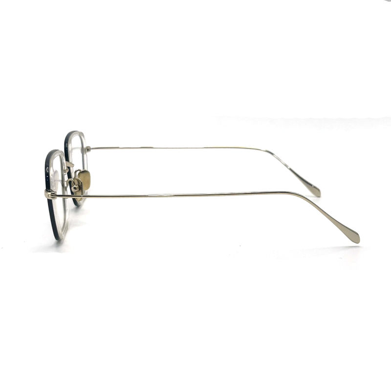 BD103 Custom Frame Color Square Acetate Metal Frame - Kualitas Premium