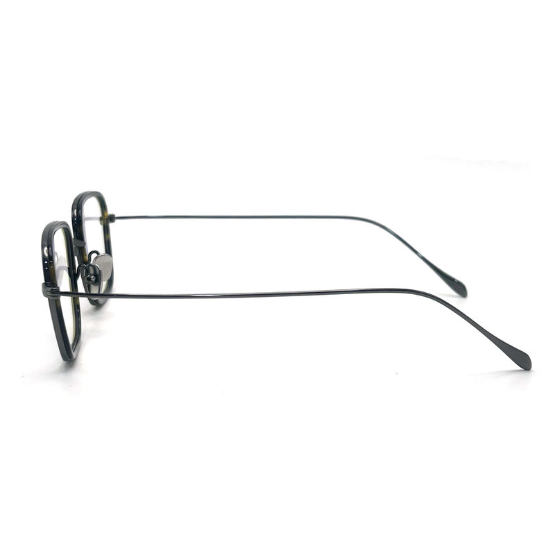 BD103 Custom Frame Color Square Acetate Metal Frame - Kualitas Premium