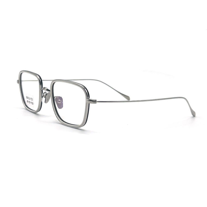 BD103 Custom Frame Color Square Acetate Metal Frame - Kualitas Premium