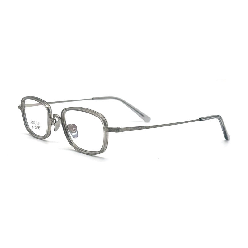 BD101 Frame Disesuaikan Warna Acetate Metal Frame - Bentuk persegi panjang