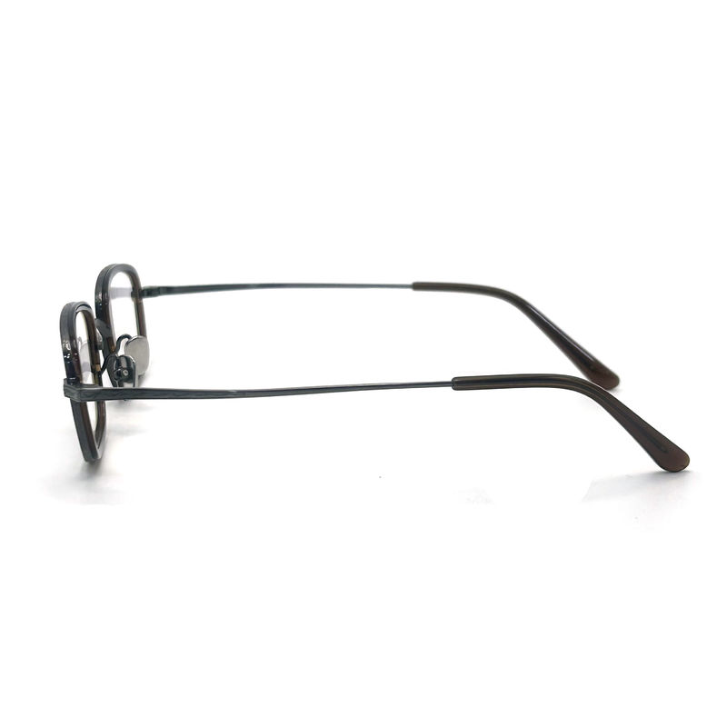 BD101 Frame Disesuaikan Warna Acetate Metal Frame - Bentuk persegi panjang