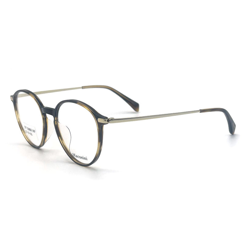 OPT SUN001 Acetate Optical Frame dengan kerangka elastisitas tinggi temples trendy Style Bulat Mode