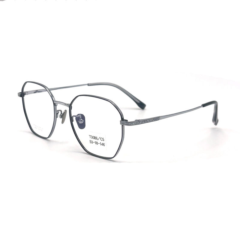 TD086 Bingkai Titanium Optik dengan Lapisan Anti-Reflektif dan Gelang Fleksibel - Sempurna untuk Penggunaan Sehari-hari