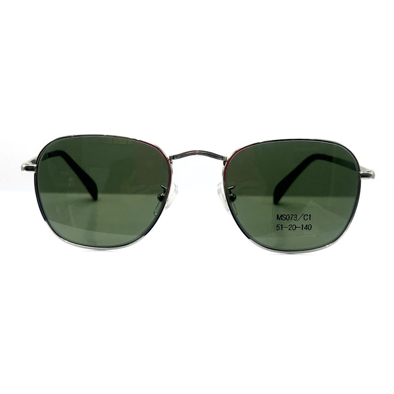 MS073 Kacamata hitam bingkai logam vintage dengan lapisan reflektif