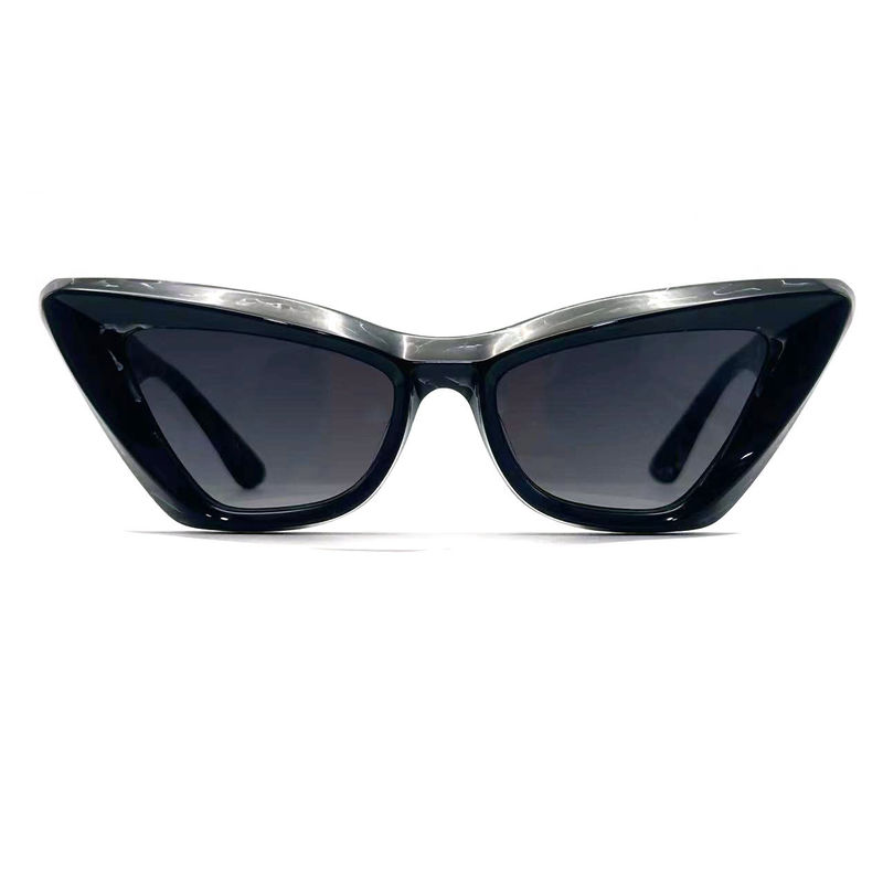 Acetate Sheet Butterfly Eye Shape Acetate Frame Kacamata Matahari-model AS076,Disesuaikan / OEM Kacamata Matahari Factory