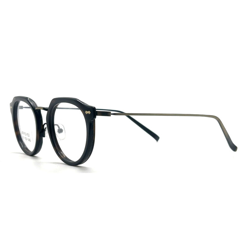 BD115 Custom Color Square Acetate Metal Frames - Desain persegi Warna-warni yang Hidup