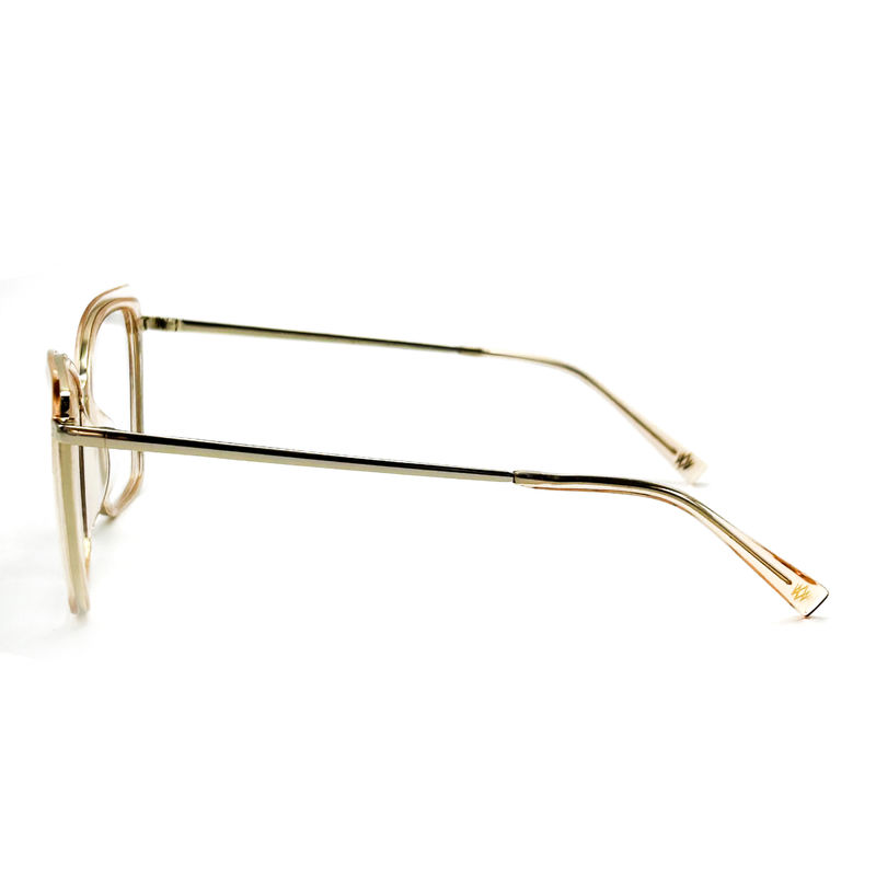 BD137M Vintage Square Wanita Acetate Metal Kacamata warna yang disesuaikan