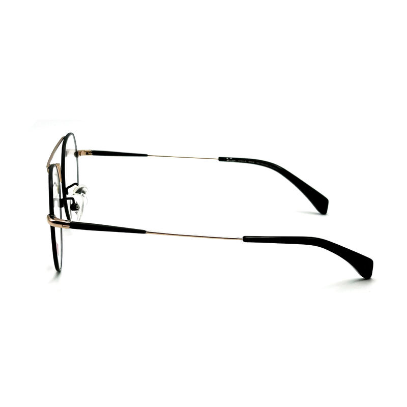 FM3221 Bingkai optik stainless steel bulat unisex dengan ukuran bingkai 50-20-142