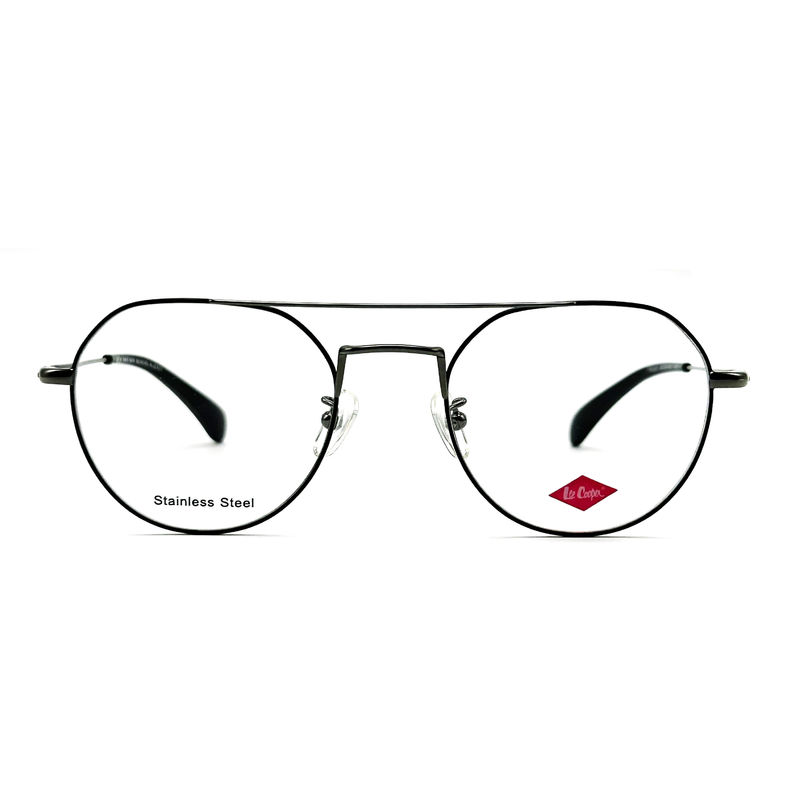 FM3221 Bingkai optik stainless steel bulat unisex dengan ukuran bingkai 50-20-142
