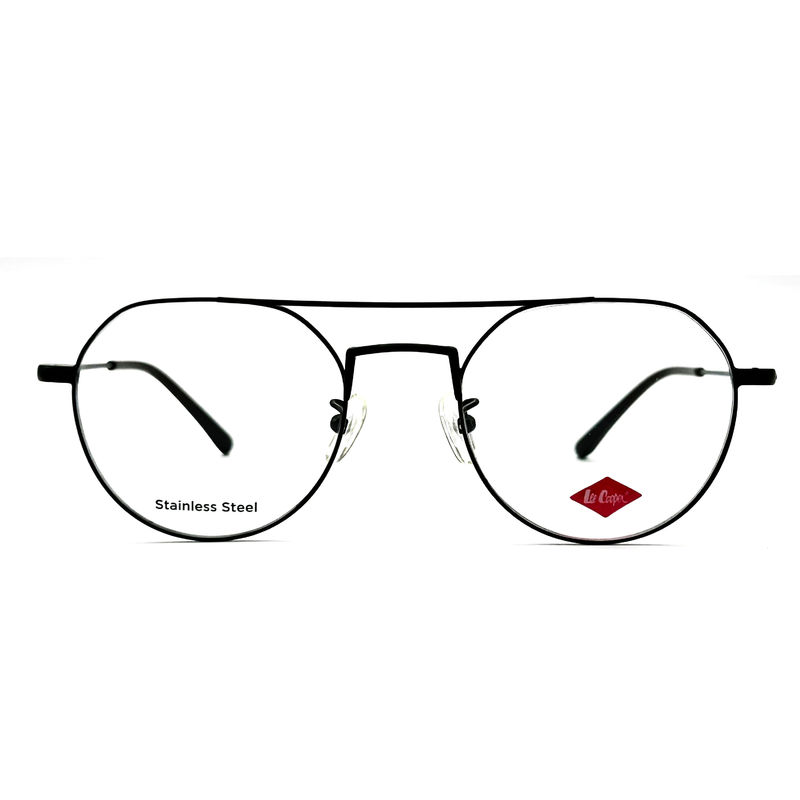 FM3221 Bingkai optik stainless steel bulat unisex dengan ukuran bingkai 50-20-142