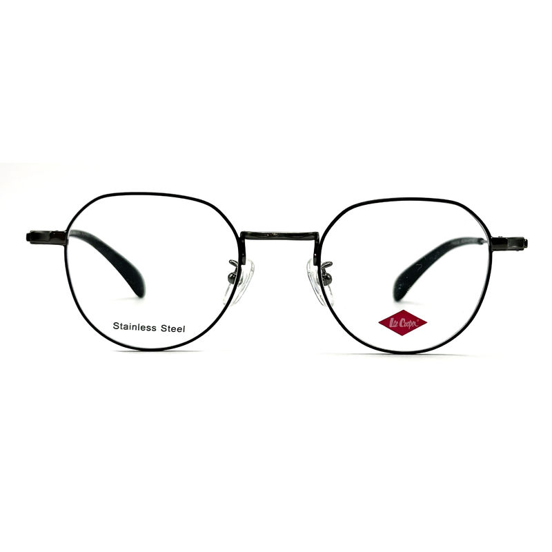 FM3222 Square Unisex Stainless Steel Optical Metal Frame Ukuran 46-21-142