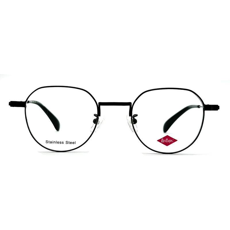 FM3222 Square Unisex Stainless Steel Optical Metal Frame Ukuran 46-21-142