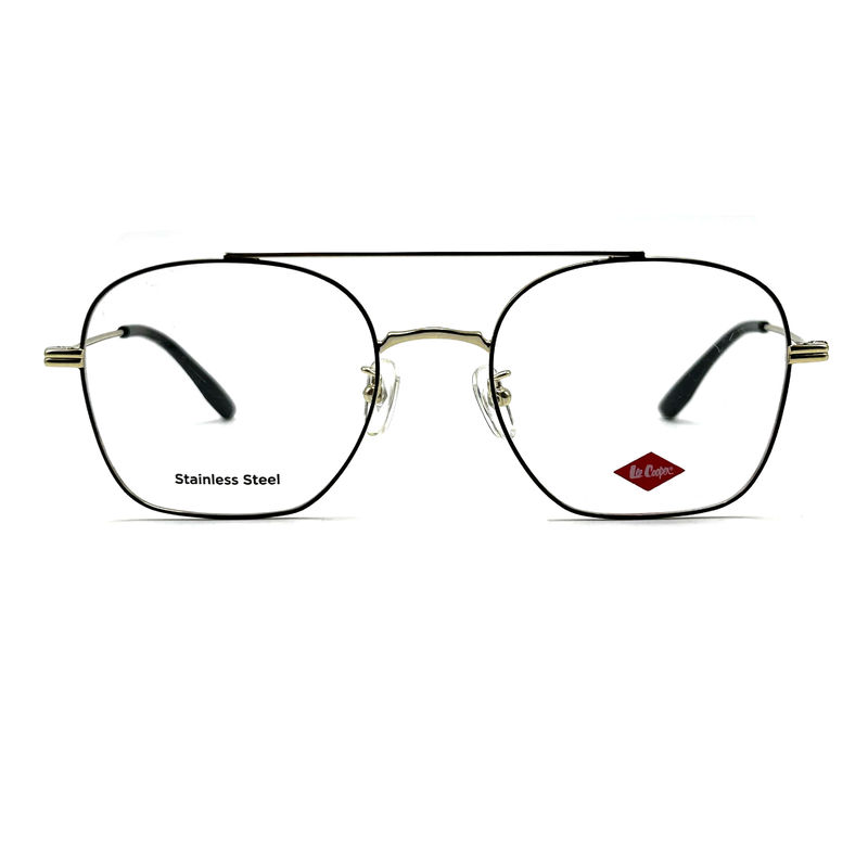 FM7112 Square Unisex Optical Metal Frame Baja tahan karat Ukuran 53-20-145