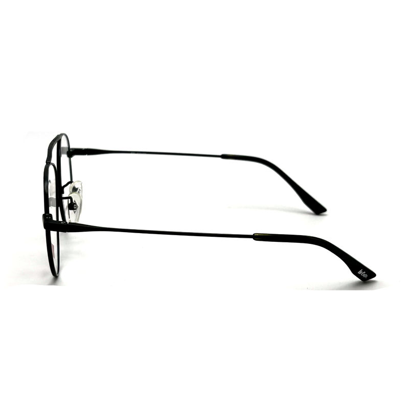 FM7115 Wanita rangka logam optik stainless steel dengan bentuk rangka bulat 50-19-142