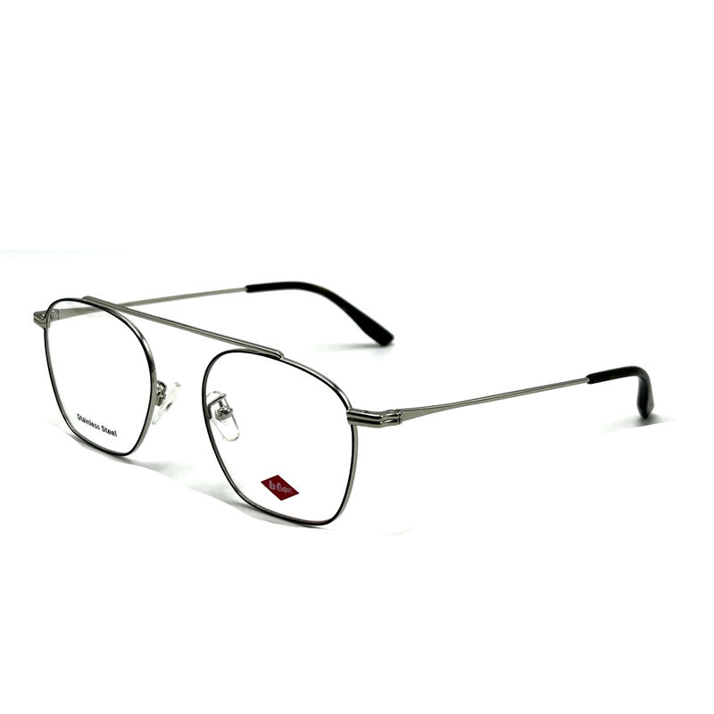 FM7115 Wanita rangka logam optik stainless steel dengan bentuk rangka bulat 50-19-142