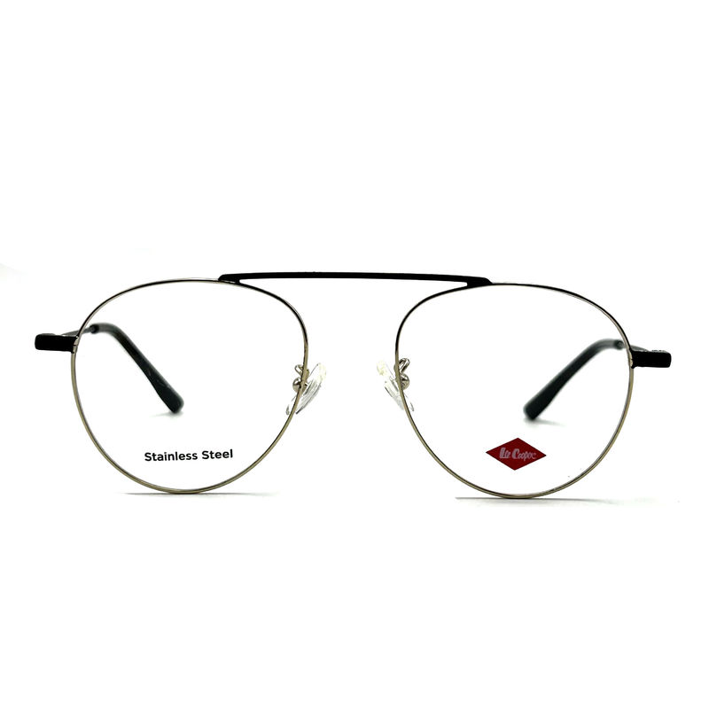 FM7115 Wanita rangka logam optik stainless steel dengan bentuk rangka bulat 50-19-142