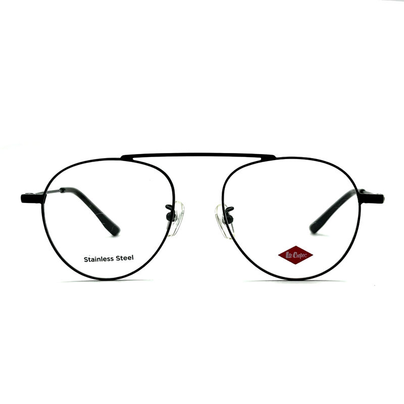 FM7115 Wanita rangka logam optik stainless steel dengan bentuk rangka bulat 50-19-142