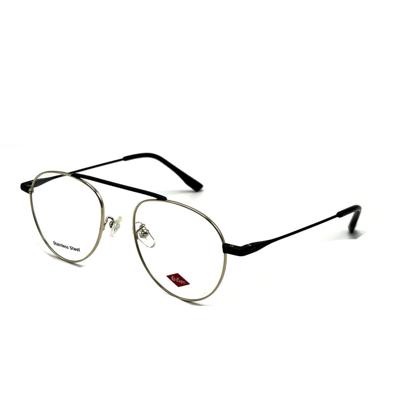 FM7115 Wanita rangka logam optik stainless steel dengan bentuk rangka bulat 50-19-142