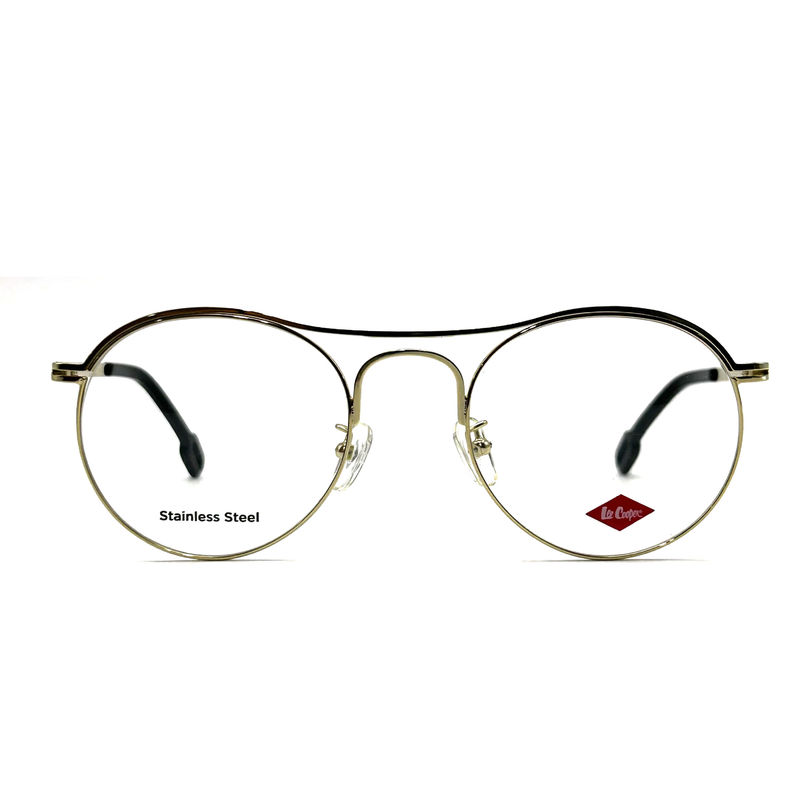 FM7124 Round Top Bar Stainless Steel Wanita Frame Optik untuk tampilan chic abadi