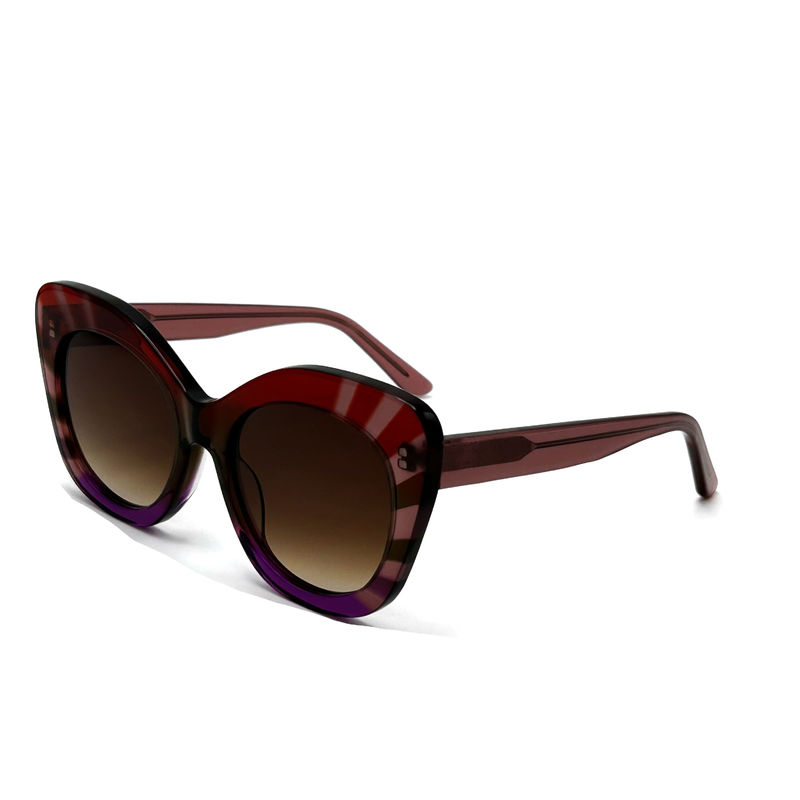 Kacamata Mata Square Acetate Frame Sunglasses untuk Wanita 100% Perlindungan UV-model AS104,kacamata hitam OEM Factory