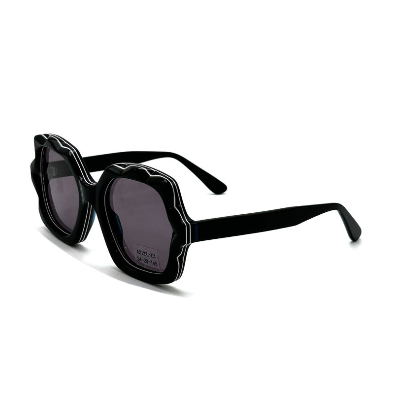 Kacamata Matahari Frame Asetat Dengan Gaya Modern √ Model AS122 - CR 39 100% Perlindungan UV, pabrik ODM/OEM
