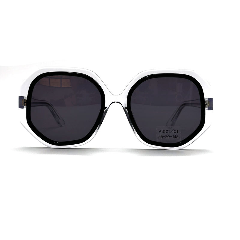 CR39 Unisex Acetate Frame Sunglasses dengan 100% Perlindungan UV-model AS121,OEM / Customized Factory