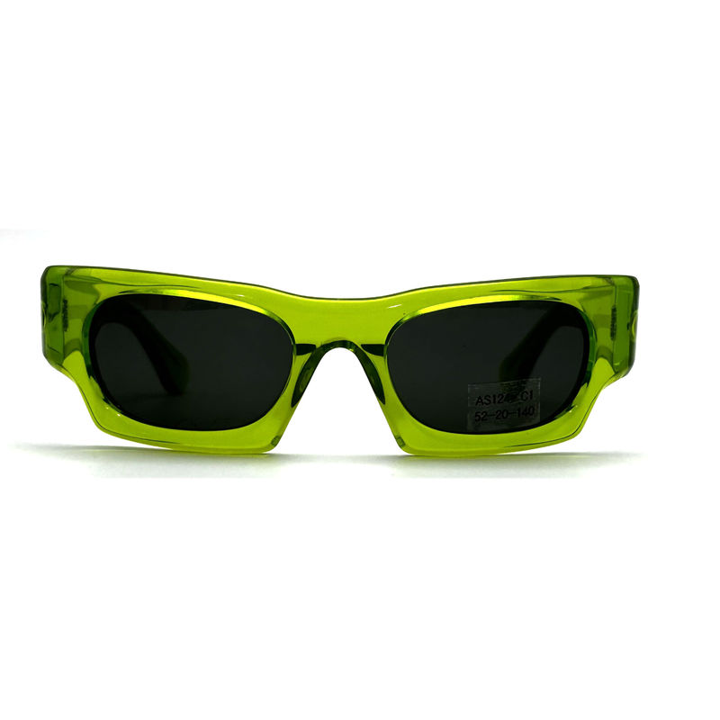 Unisex Klasik Kacamata Matahari Frame Asetat dengan Perlindungan UV dan CR 39 Lensa-model AS124, Kacamata Matahari Disesuaikan Pabrik C