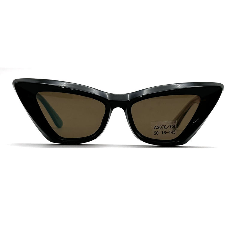 Acetate Sheet Butterfly Eye Shape Acetate Frame Kacamata Matahari-model AS076,Disesuaikan / OEM Kacamata Matahari Factory