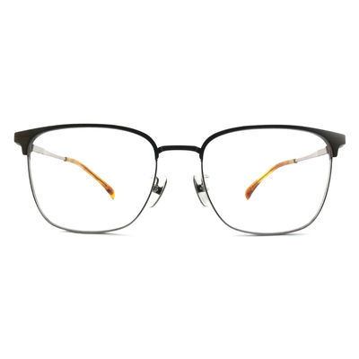 Harga yang bagus TF3350 Perak Titanium Optical Frame Square Style Klasik yang tahan lama on line