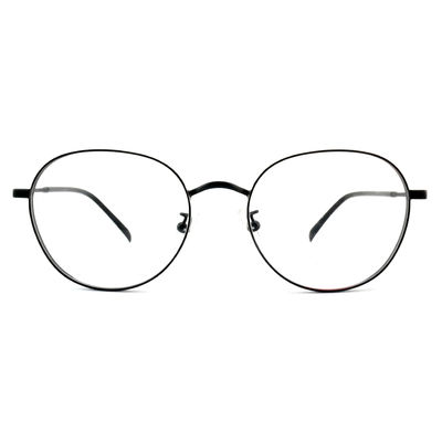 Harga yang bagus FM2573 Optical Full Rim Round Frame Kacamata, Metal Unisex Kacamata Frame on line